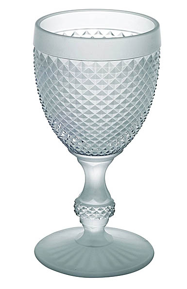 Vista Alegre Glass Bicos White Goblet Matte / Gloss