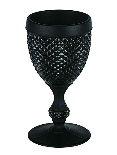 Vista Alegre Glass Bicos Black Goblet Matte / Gloss