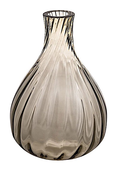 Vista Alegre Glass Color Drop 6.5" Bud Vase Brown