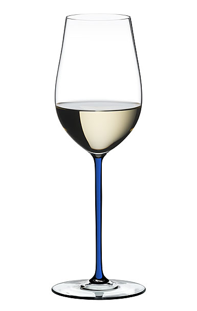 Riedel Fatto A Mano, Riesling, Zinfandel Wine Glass, Blue