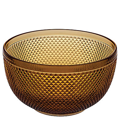Vista Alegre Glass Bicos Amber Large Bowl