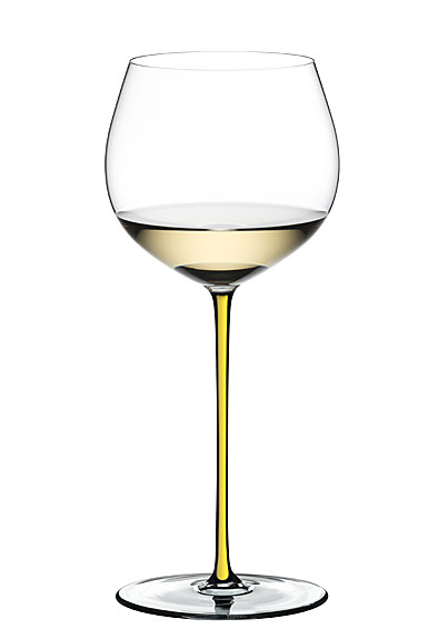 Riedel Fatto A Mano, Oaked Chardonnay Wine Glass, Yellow