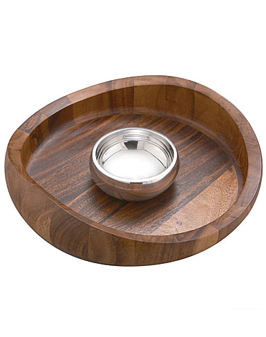 Nambe Butterfly Chip & Dip Bowl