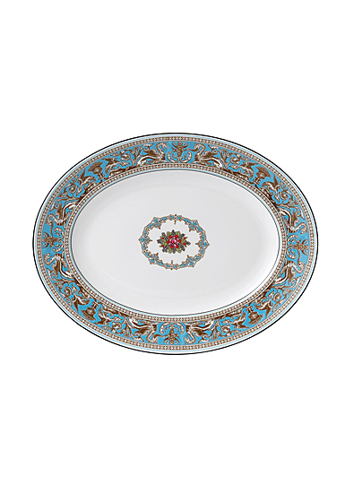 Wedgwood Florentine Turquoise Oval Platter 13.75"