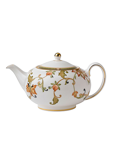 Wedgwood Oberon Teapot 1.4 Pt, 26.9oz. Flora