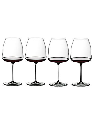 Riedel Winewings Pinot Noir/Nebbiolo Wine Glasses Gift Set, 3+1 Free
