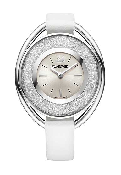 Swarovski Crystalline Oval White Watch