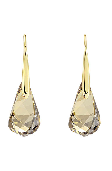 Swarovski Energic Pierced Earrings, Golden, Gold