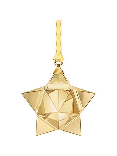 Swarovski Crystal, Gold Tone Star Crystal Ornament, Small