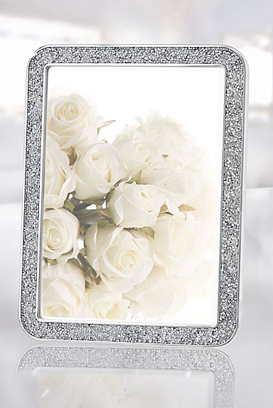 Swarovski Crystal Minera 4x6" Picture Frame Silver Tone