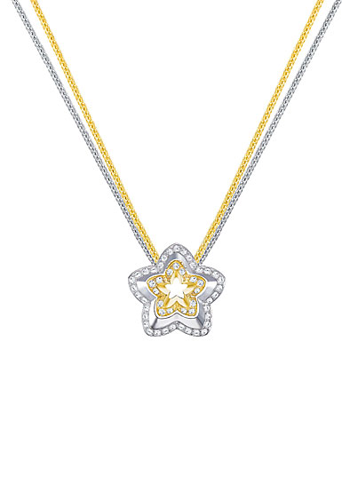 Swarovski Lovesome Flower Crystal Multi Metal Pendant Necklace