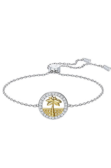 Swarovski Lena Palm Tree Bracelet, White, Mixed plating