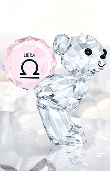 Swarovski Crystal Kris Bear Horoscope Libra Crystal Sculpture