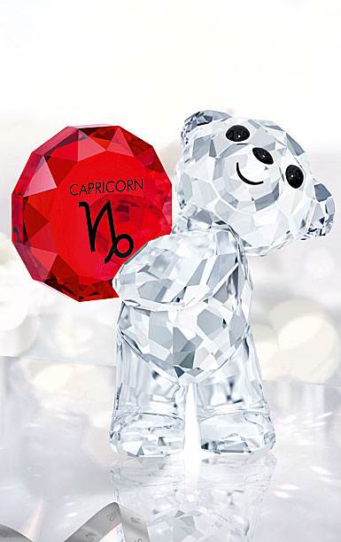 Swarovski Crystal Kris Bear Capricorn Crystal Horoscope Sculpture