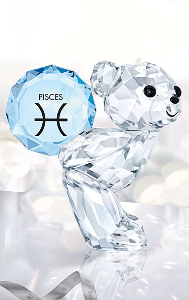 Swarovski Crystal Kris Bear Horoscope Pisces Crystal Sculpture