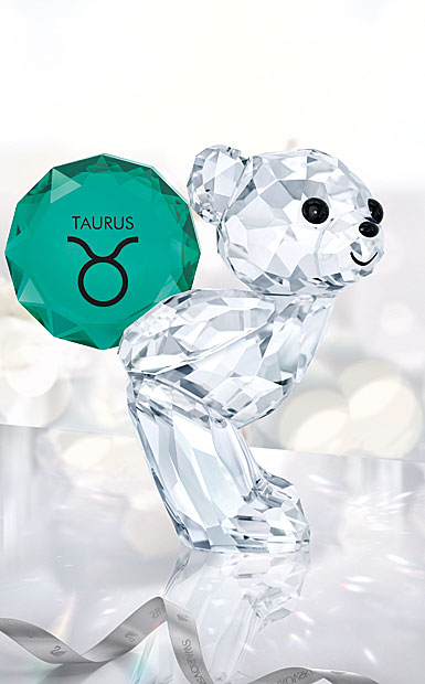Swarovski Crystal Kris Bear Horoscope Taurus Crystal Sculpture