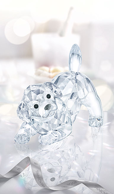 Swarovski Crystal Playing Labrador Puppy Figurine
