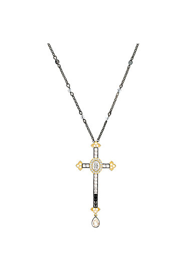 Swarovski Millennium Multi Colored Cross Pendant Necklace