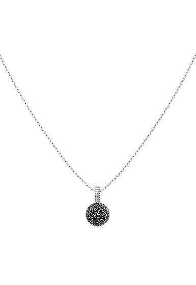 Swarovski Lollypop Grey Crystal and Rhodium Pendant Necklace