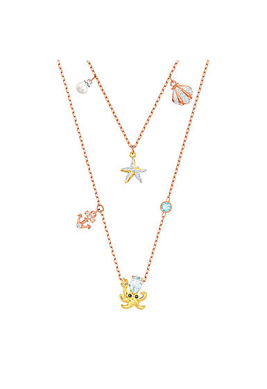 Swarovski Jewelry, Ocean Necklace Double Multi Colored Mix