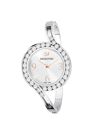 Swarovski Lovely Crystals Bangle Watch, Metal bracelet, White, Stainless steel