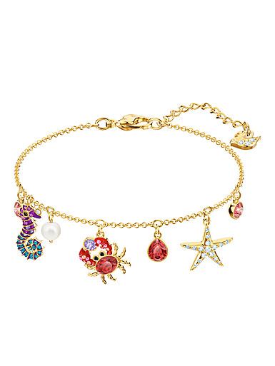 Swarovski Ocean Bracelet, Multi Colored, Gold