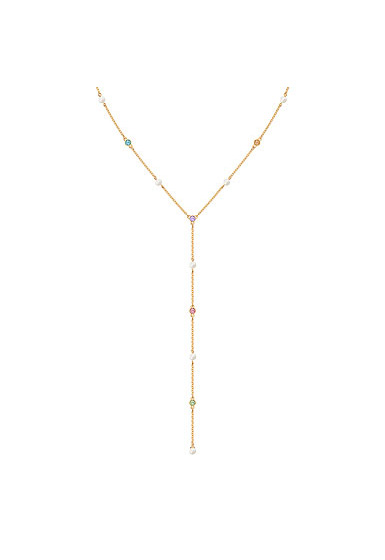 Swarovski Jewelry, No Regrets Necklace Y Multi Colored Gold