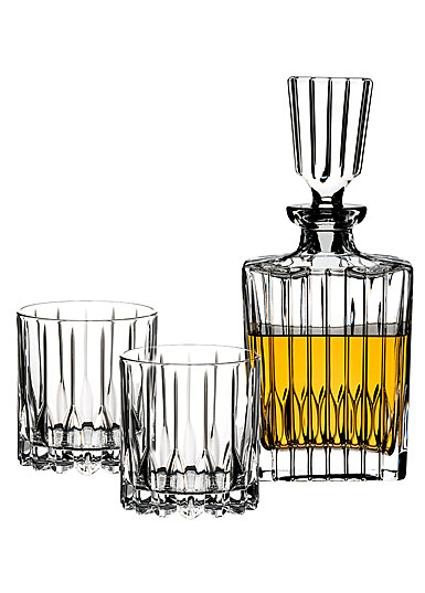 Riedel Drink Specific Neat Spirits Tumbler Pair and Decanter Set