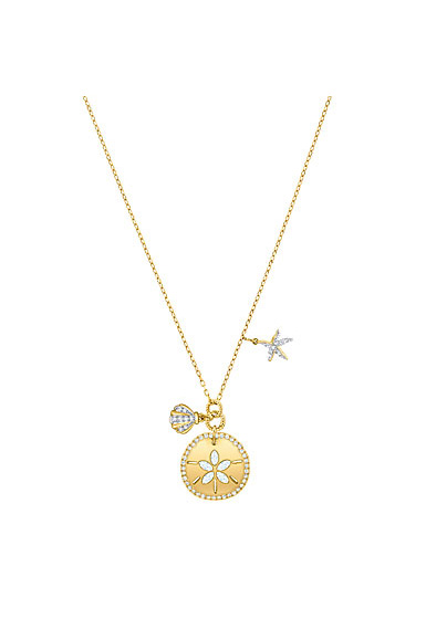 Swarovski Jewelry, Ocean Necklace Sand Coin Crystal Gold