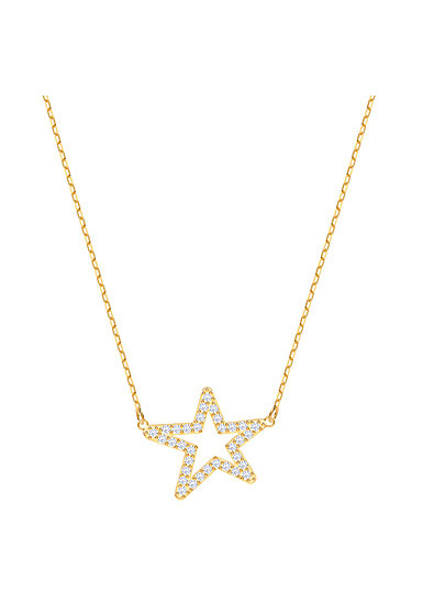 Swarovski Jewelry, Only Necklace Star Crystal Gold