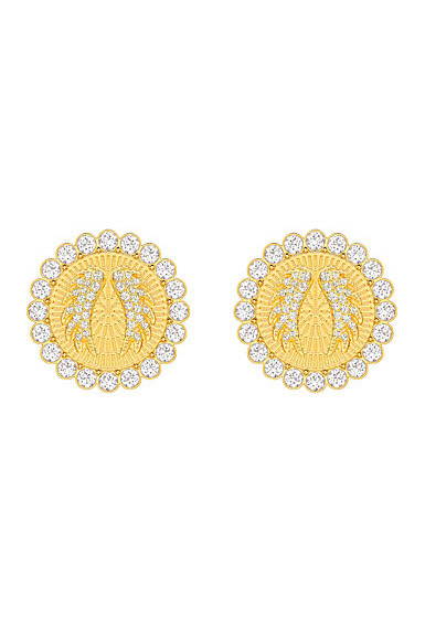 Swarovski Jewelry, Lucky Goddess Clip Earrings Maxi Crystal Gold