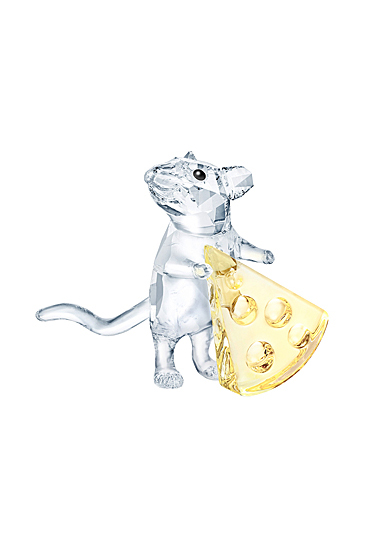Swarovski Crystal Nature Mouse With Cheese