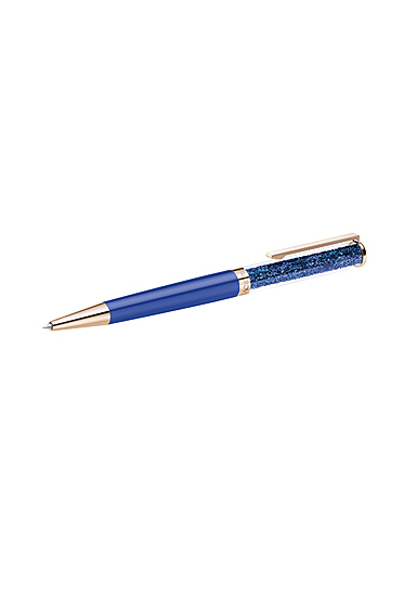 Swarovski Blue and Rose Gold Crystalline Ballpoint Pen