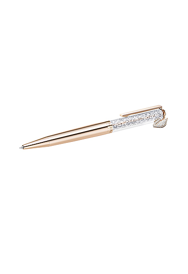 Swarovski Crystalline Swan Ballpoint Pen, Rose Gold