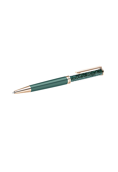 Swarovski Green and Rose Gold Crystalline Ballpoint Pen