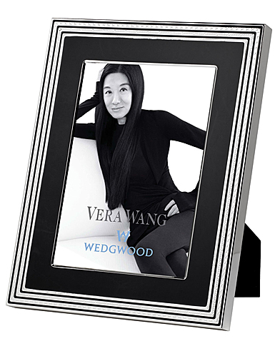 Vera Wang Wedgwood With Love Noir 4"x6" Picture Frame