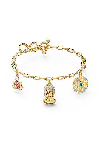 Swarovski Bracelet Symbol Ch Buddha Light Multi Gold M