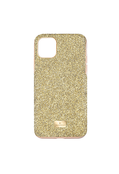 Swarovski Mobile Phone Case High iPhone 11 Pro Max Case Gold Stainless Steel Shiny Gold