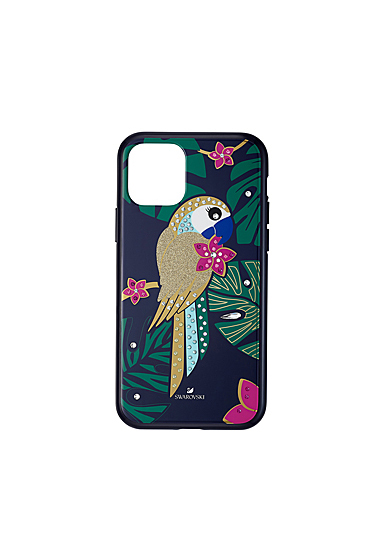 Swarovski Mobile Phone Case Tropical iPhone 11 Pro Case Multi Parrot