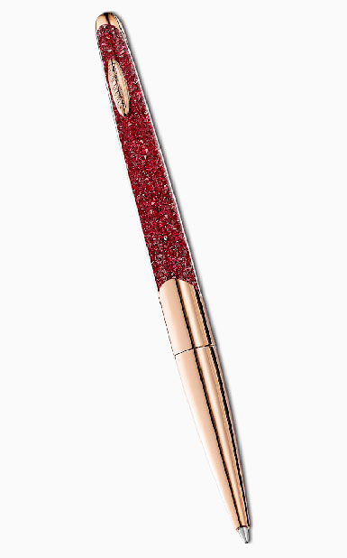 Swarovski Crystalline Nova Ballpoint Pen Ruby Rose Gold