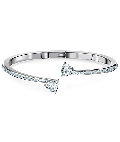 Swarovski Bracelet Attract Soul Bangle Heart Crystal Rhodium Silver Small