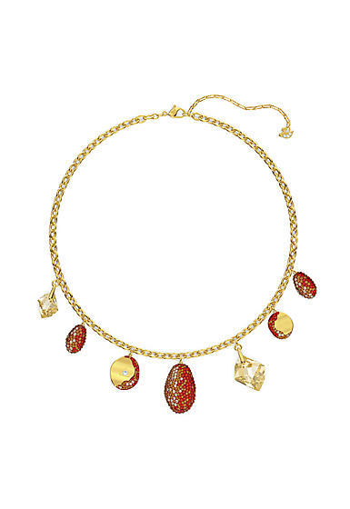 Swarovski The Elements Necklace, Red, Mixed Metal Finish