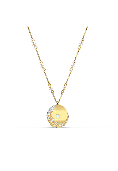 Swarovski The Elements Pendant Necklace, Yellow, Gold Tone Plated