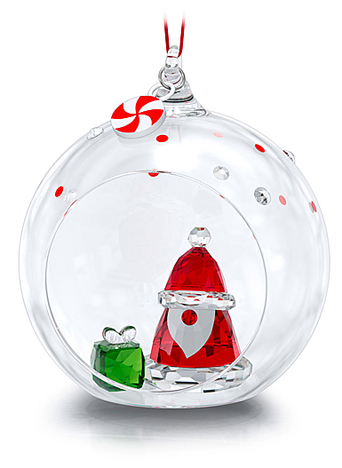 Swarovski Holiday Cheers Ball Ornament Santa Claus