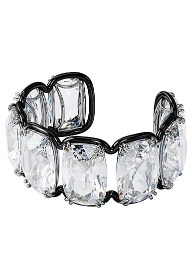 Swarovski Harmonia Cuff Bracelet, Oversized Floating Crystal, White, Mixed Metal Finish --Medium