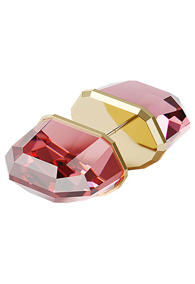 Swarovski Lucent Stud Earring Single, Pink, Rose-Gold Tone Plated