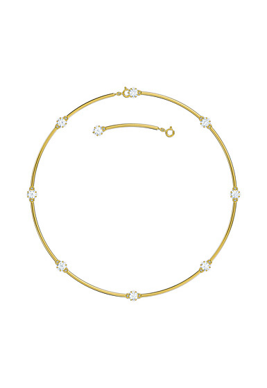 Swarovski Constella Choker Necklace , White, Gold-Tone Plated