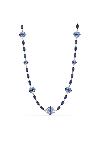 Swarovski Somnia Necklace, Extra Long, Blue, Gold-Tone Plated