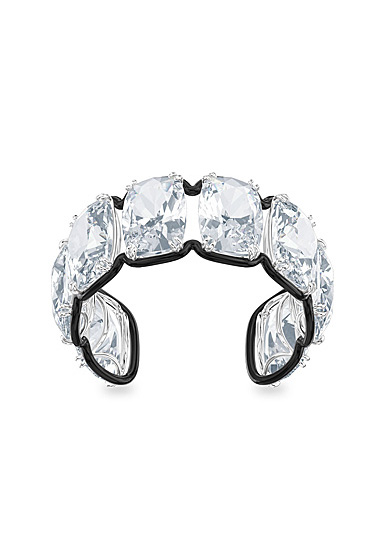 Swarovski Harmonia Cuff Bracelet,Oversized Floating Crystal, White, Mixed Metal Finish Small