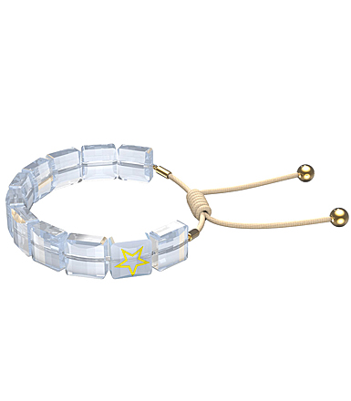Swarovski Letra Bracelet, Star, White, Gold-Tone Plated